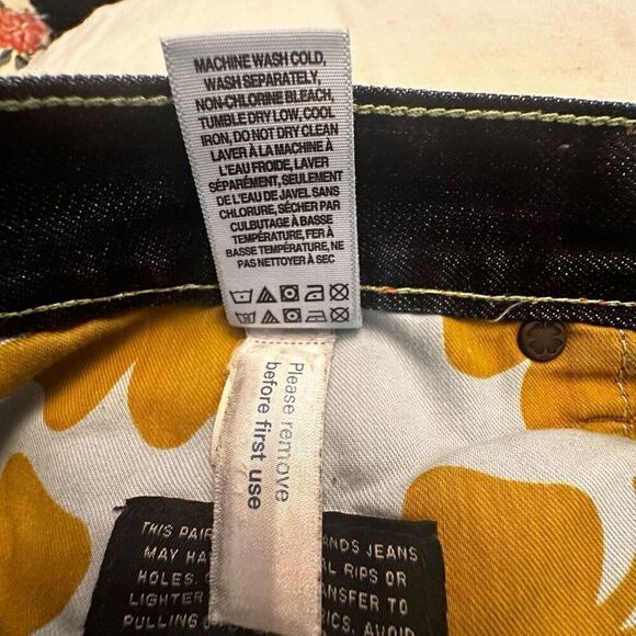 Lucky Brand Mid Rise Double Rolled Cuff Abbey Denim Shorts Dark Wash Size 14/32 - Picture 6 of 6